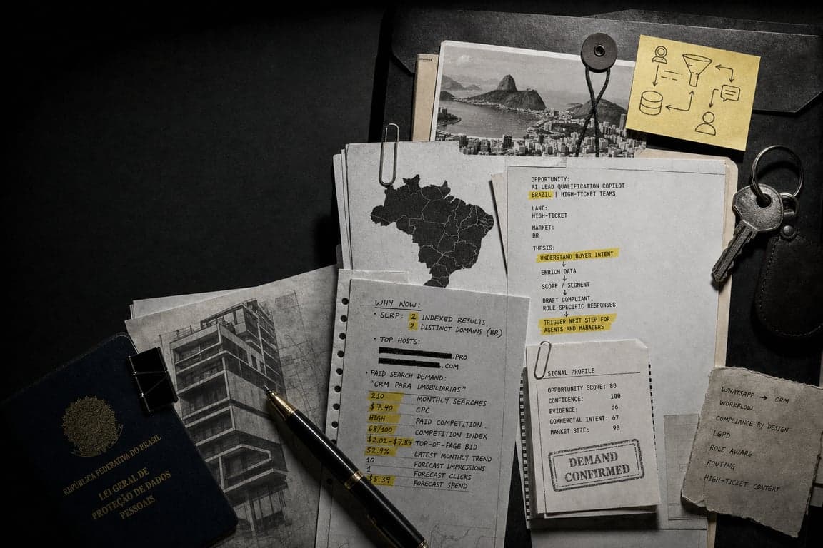 AI lead qualification copilot for Brazil high-ticket teams hero